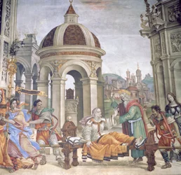 La resurrezione di Drusiana, dalla cappella Strozzi, 1502